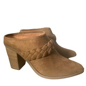 Universal Thread Women’s Casual Open Back Booties with Heels in Chestnut Size 9